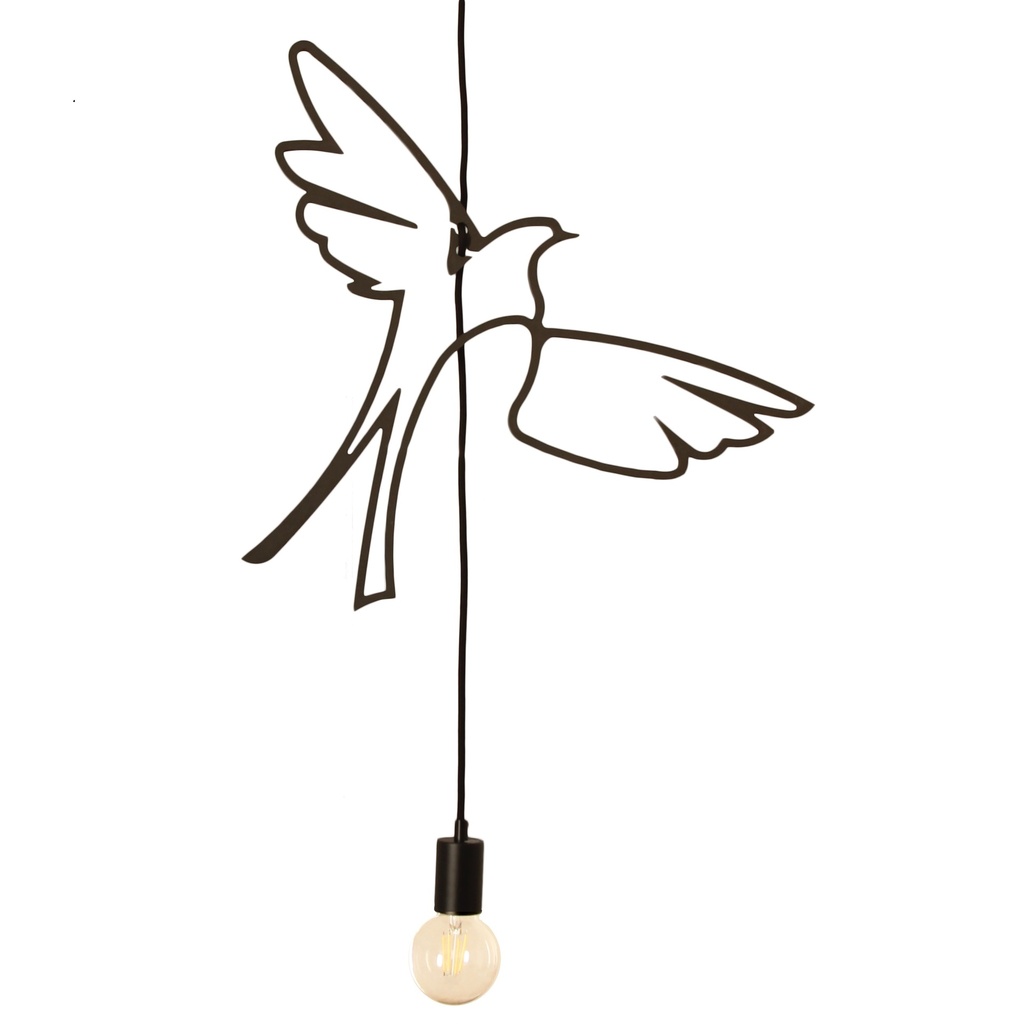 Birds of Paradise pendant lamp black