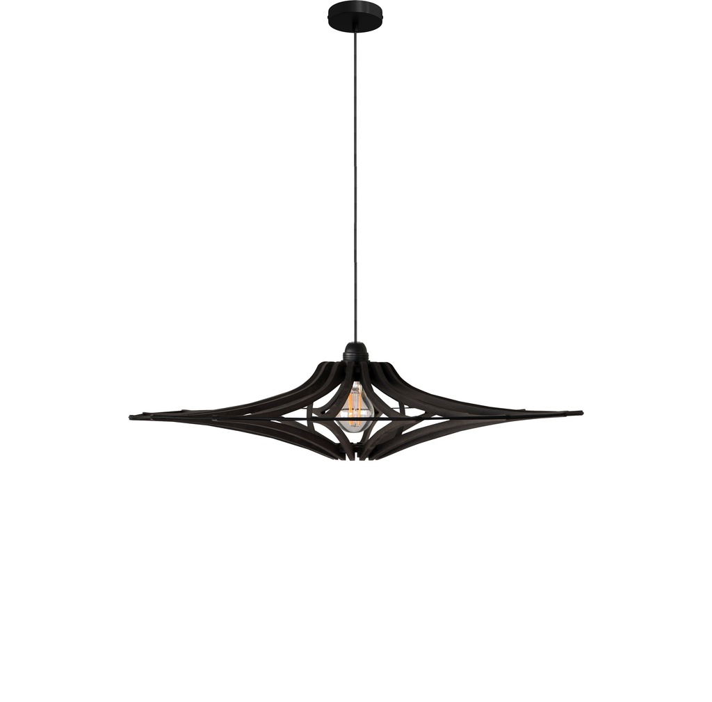 Singing pendant lamp Black S D65cm