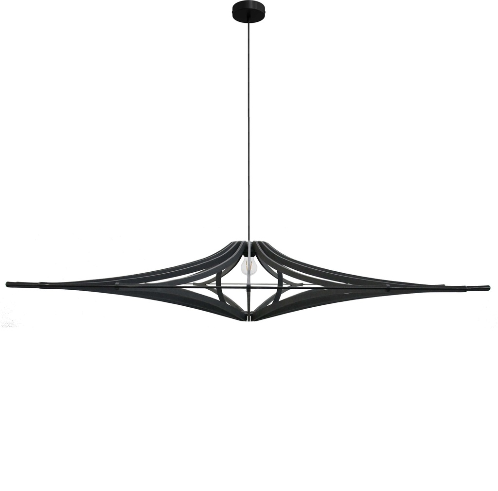 Singing pendant lamp Black XL D160cm