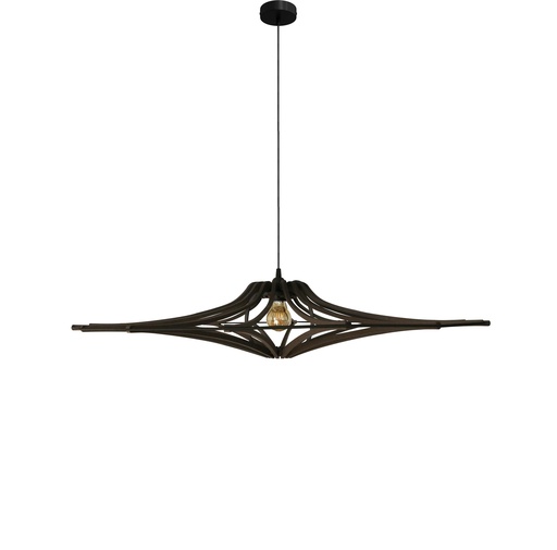 [13_1] Singing pendant lamp Black M D90cm